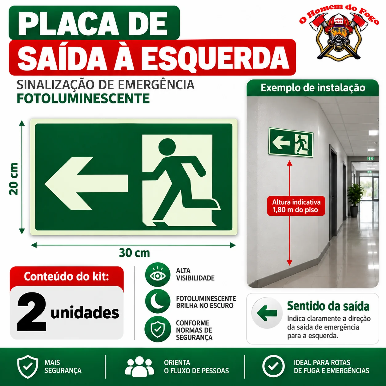 Saída esquerda